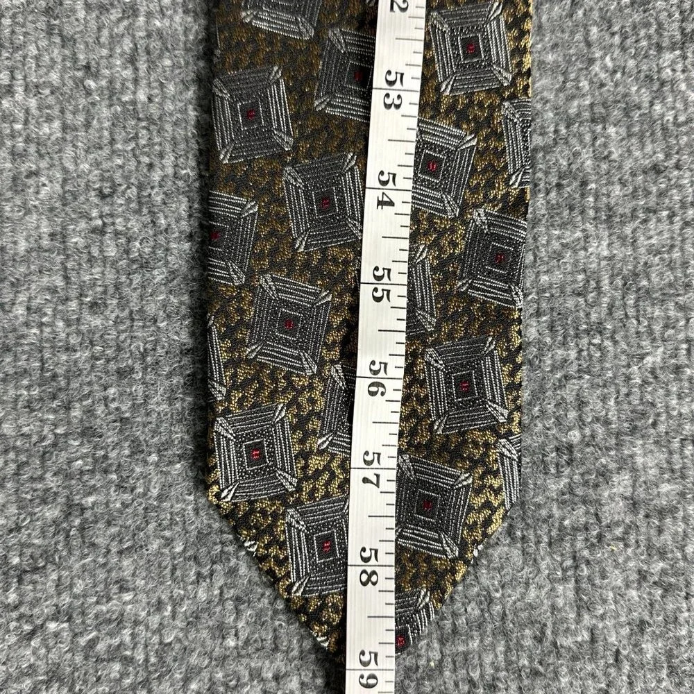 Vintage Talbot Studio Tie Mens Geometric Multicolor Robert Talbot Necktie - Picture 10 of 10
